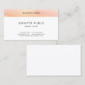 Moderne, eenvoudige design professionele elegante  visitekaartje (Voorkant / Achterkant)