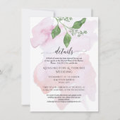 Moderne eenvoudige details Eucalyptus loof bruilof Kaart (Voorkant)