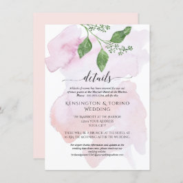 Moderne eenvoudige details Eucalyptus loof bruilof Kaart