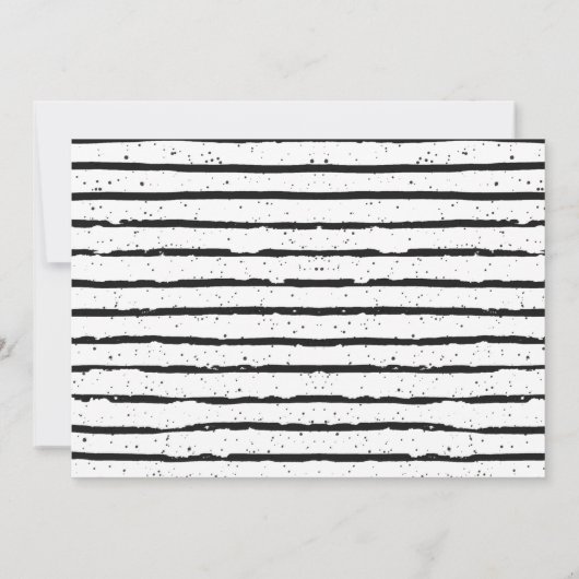 Moderne Eenvoudige Dierenuitnodiging (Achterkant)