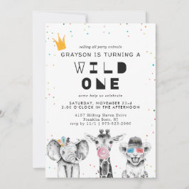 Moderne Eenvoudige Dierenuitnodiging