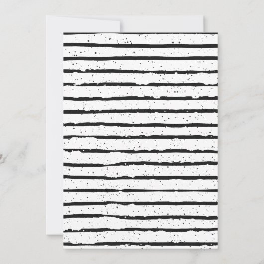 Moderne Eenvoudige Dierenuitnodiging (Achterkant)