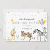 Moderne Eenvoudige Dierenuitnodiging (Voorkant)