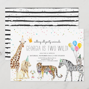 Moderne Eenvoudige Dierenuitnodiging