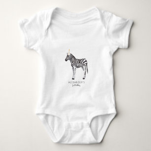 Moderne Eenvoudige Dierlijke 1e Maandag Baby Bodys Romper