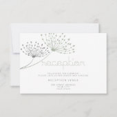 Moderne Eenvoudige Doodle Bloem Salie Groen Kaart (Voorkant)