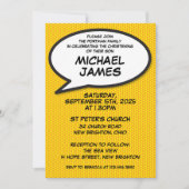 Moderne eenvoudige doop doopplezier strip kaart (Voorkant)