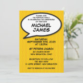 Moderne eenvoudige doop doopplezier strip kaart (Staand voorkant)