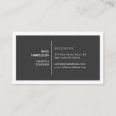 MODERNE & EENVOUDIGE DOOS LOGO W / UW INITIAAL / M VISITEKAARTJE (Achterkant)