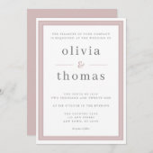 Moderne, eenvoudige dubbelzinnige rand kaart (Voorkant / Achterkant)