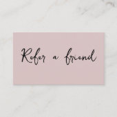 Moderne, eenvoudige elegant aanbevelingskaartje (Voorkant)