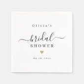 Moderne eenvoudige elegant script vrijgezellenfees servet (Voorkant)