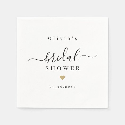 Moderne eenvoudige elegant script vrijgezellenfees servet (Voorkant)