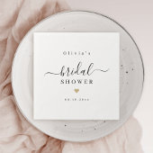 Moderne eenvoudige elegant script vrijgezellenfees servet