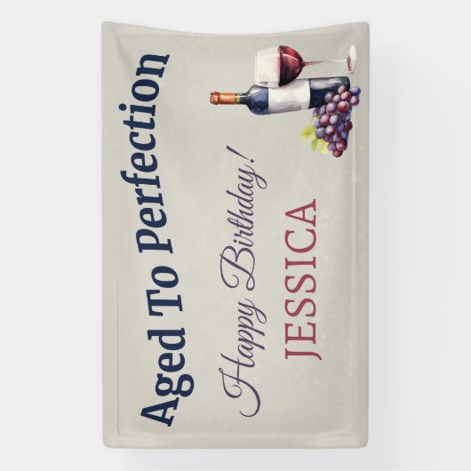 Moderne eenvoudige elegant spandoek (Verticaal)