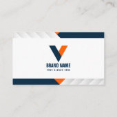 Moderne eenvoudige elegant visitekaartje (Achterkant)