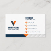 Moderne eenvoudige elegant visitekaartje (Voorkant)