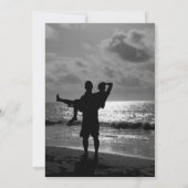 Moderne Eenvoudige Elegant Wedding Persoonlijke Fo Kaart (Achterkant)