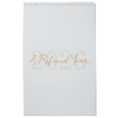 Moderne Eenvoudige Elegante 2026 Agenda Kalender (Hoes)