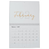 Moderne Eenvoudige Elegante 2026 Agenda Kalender (Feb 2027)