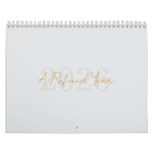 Moderne Eenvoudige Elegante 2026 Agenda Kalender (Hoes)