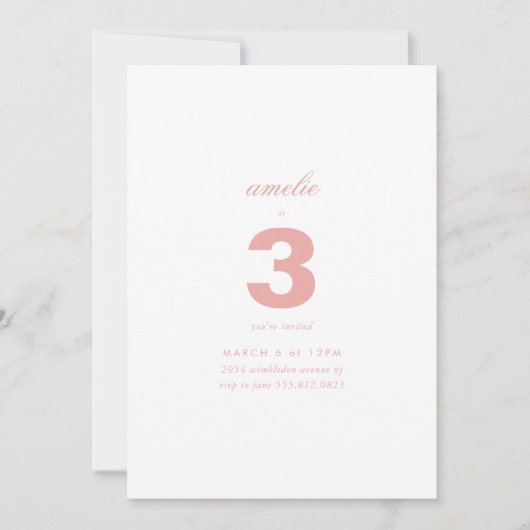 Moderne Eenvoudige Elegante Aangepaste Kinderverja Kaart (Voorkant)