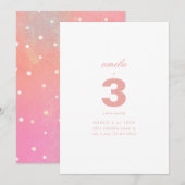 Moderne Eenvoudige Elegante Aangepaste Kinderverja Kaart (Voorkant / Achterkant)