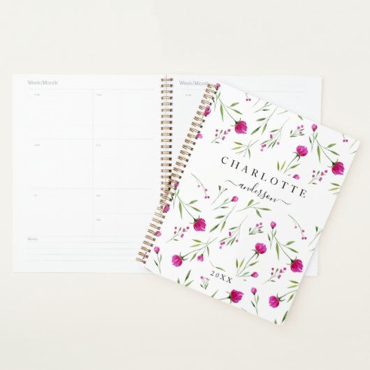 Moderne, eenvoudige, elegante bloem planner (Display)