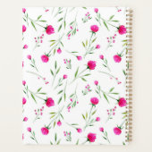 Moderne, eenvoudige, elegante bloem planner (Achterkant)
