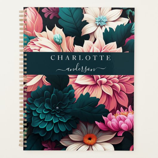 Moderne, eenvoudige, elegante bloemplanoloog planner (Voorkant)