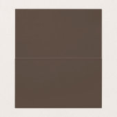 Moderne eenvoudige elegante bruine en witte social visitekaartje (Binnenkant ongevouwen)