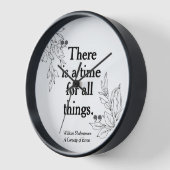 Moderne eenvoudige elegante citaat typografie klok (Hoek)