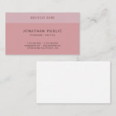 Moderne eenvoudige elegante design trend kleuren S Visitekaartje (Voorkant / Achterkant)