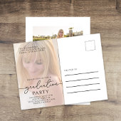 Moderne, eenvoudige, elegante Gold Two-foto Briefkaart