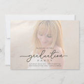 Moderne, eenvoudige, elegante Gold Two-foto Kaart (Achterkant)