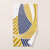 Moderne, eenvoudige, elegante golven, lijnen, stre bad handdoek (Handdoek)