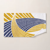 Moderne, eenvoudige, elegante golven, lijnen, stre bad handdoek (Handdoek)