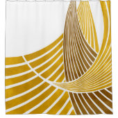 Moderne, eenvoudige, elegante golven, lijnen, stre douchegordijn (Voorkant)