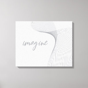 Moderne, eenvoudige, elegante grafische vormgeving canvas afdruk