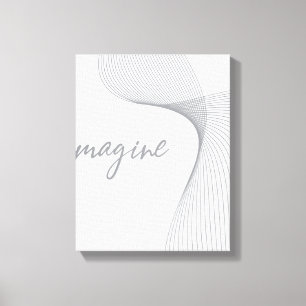 Moderne, eenvoudige, elegante grafische vormgeving canvas afdruk