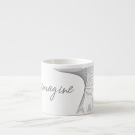 Moderne, eenvoudige, elegante grafische vormgeving espresso kop