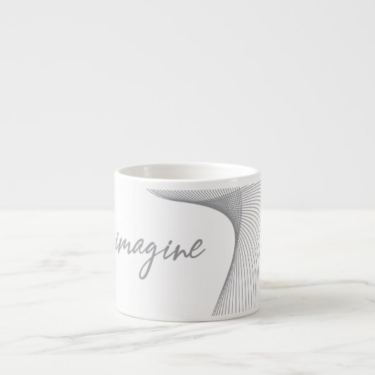 Moderne, eenvoudige, elegante grafische vormgeving espresso kop (Voorkant)