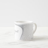 Moderne, eenvoudige, elegante grafische vormgeving espresso kop (Voorkant rechts)