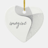 Moderne, eenvoudige, elegante grafische vormgeving keramisch ornament (Voorkant)