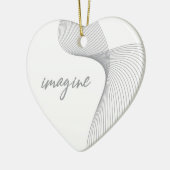 Moderne, eenvoudige, elegante grafische vormgeving keramisch ornament (Links)