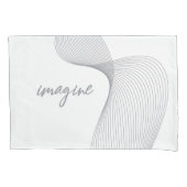 Moderne, eenvoudige, elegante grafische vormgeving kussensloop (Voorkant)