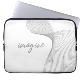 Moderne, eenvoudige, elegante grafische vormgeving laptop sleeve