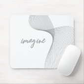 Moderne, eenvoudige, elegante grafische vormgeving muismat (Met muis)