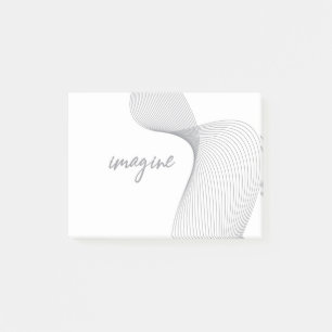 Moderne, eenvoudige, elegante grafische vormgeving post-it® notes