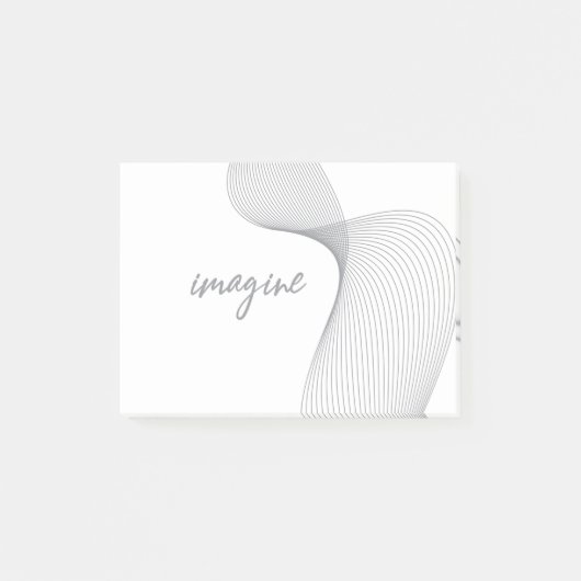 Moderne, eenvoudige, elegante grafische vormgeving post-it® notes (Voorkant)